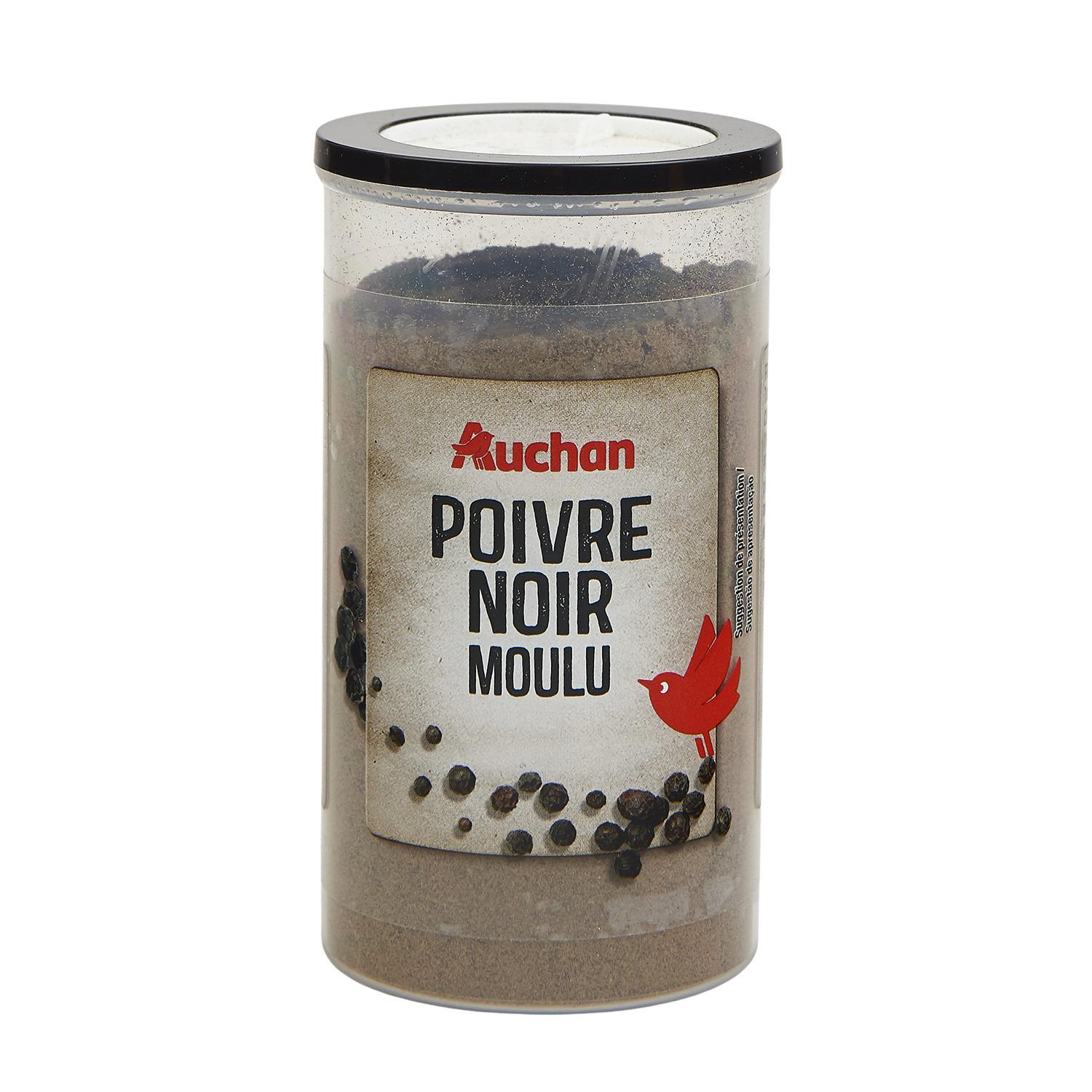 Voir la diapositive 2 : AUCHAN Poivre noir moulu 100g
