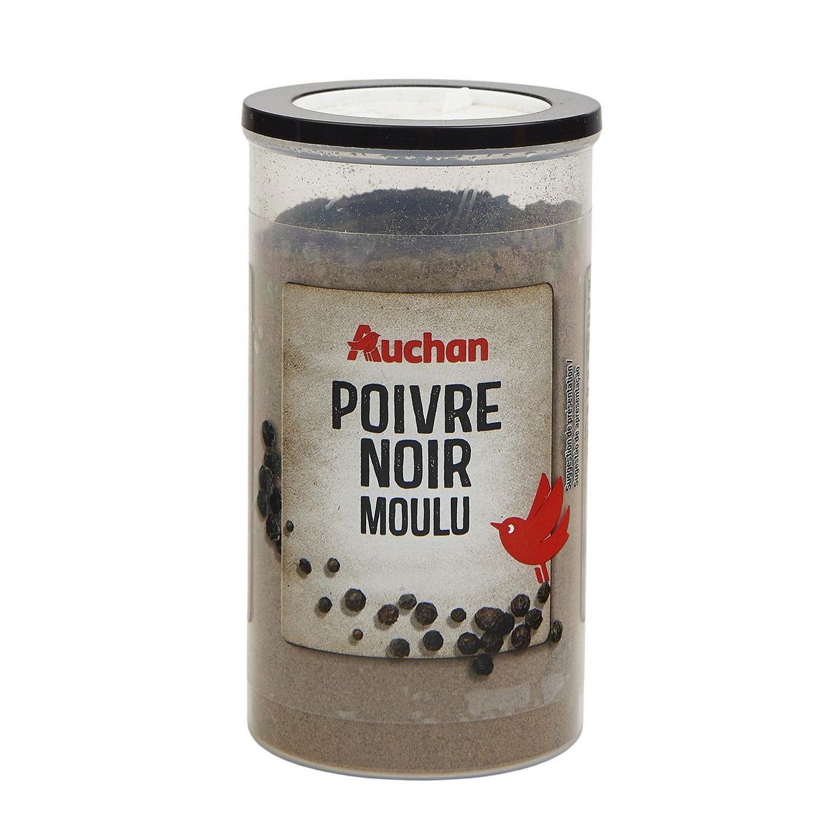 AUCHAN Poivre noir moulu 100g