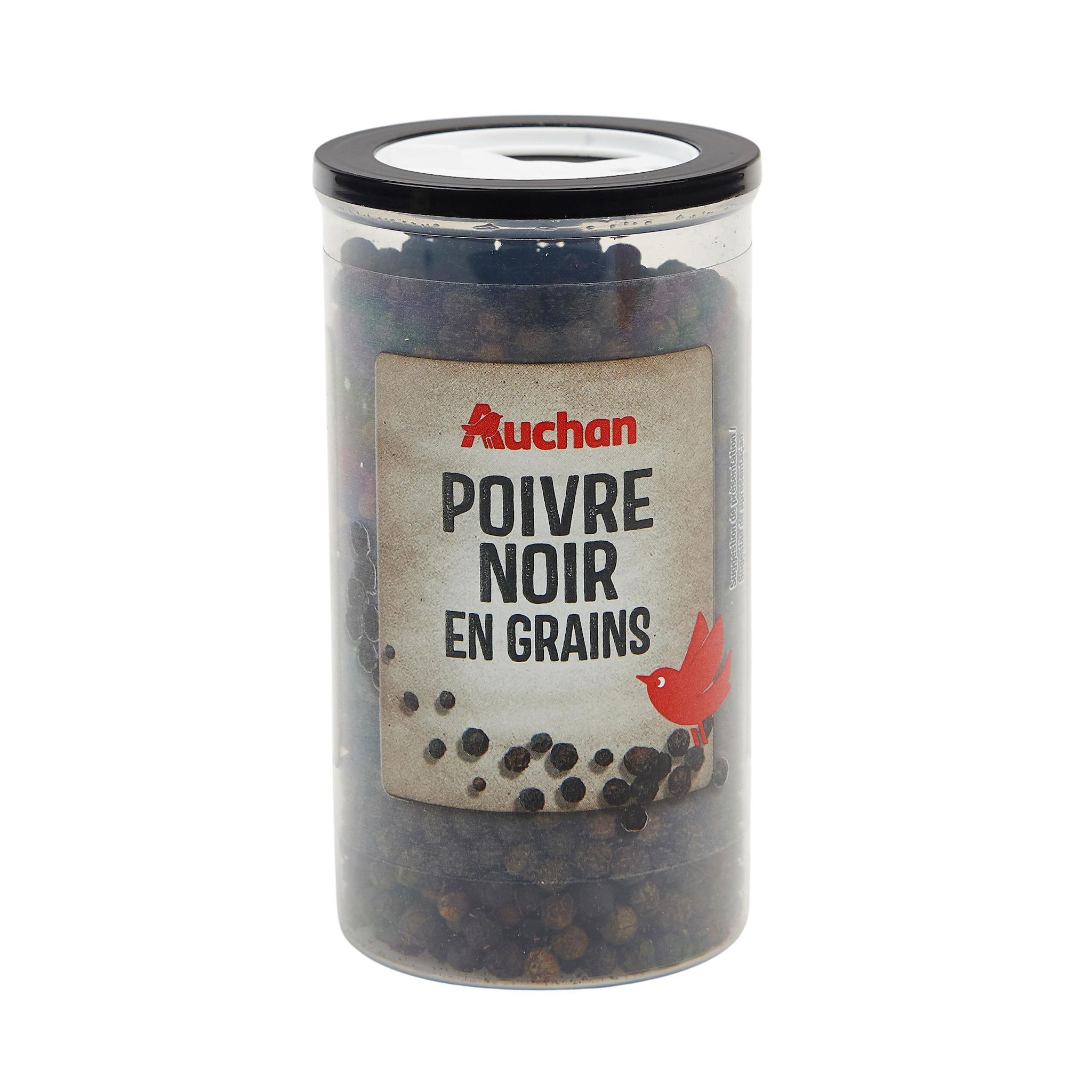 Voir la diapositive 2 : AUCHAN Grains de poivre noir 100g
