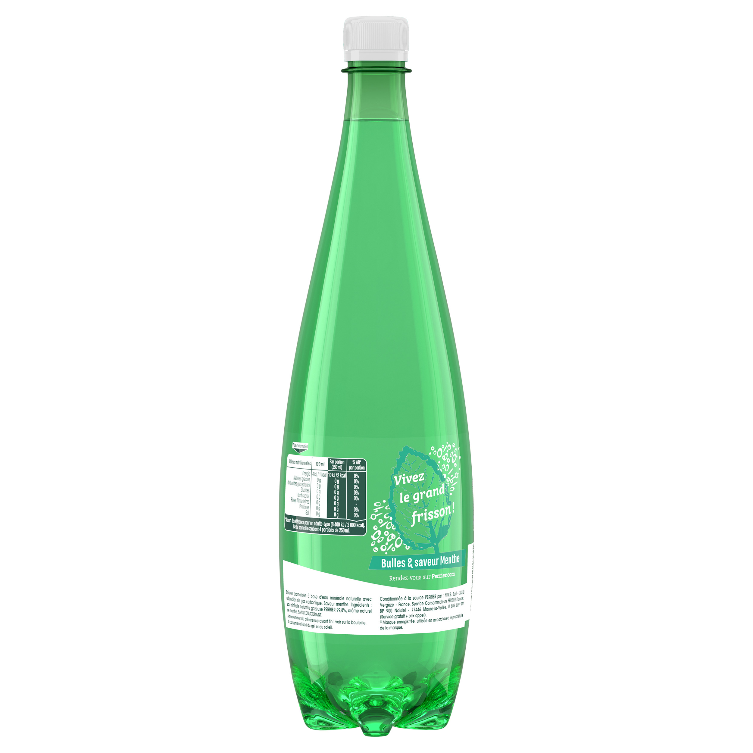 Voir la diapositive 3 : PERRIER Eau gazeuse aromatisée à la menthe verte 1l