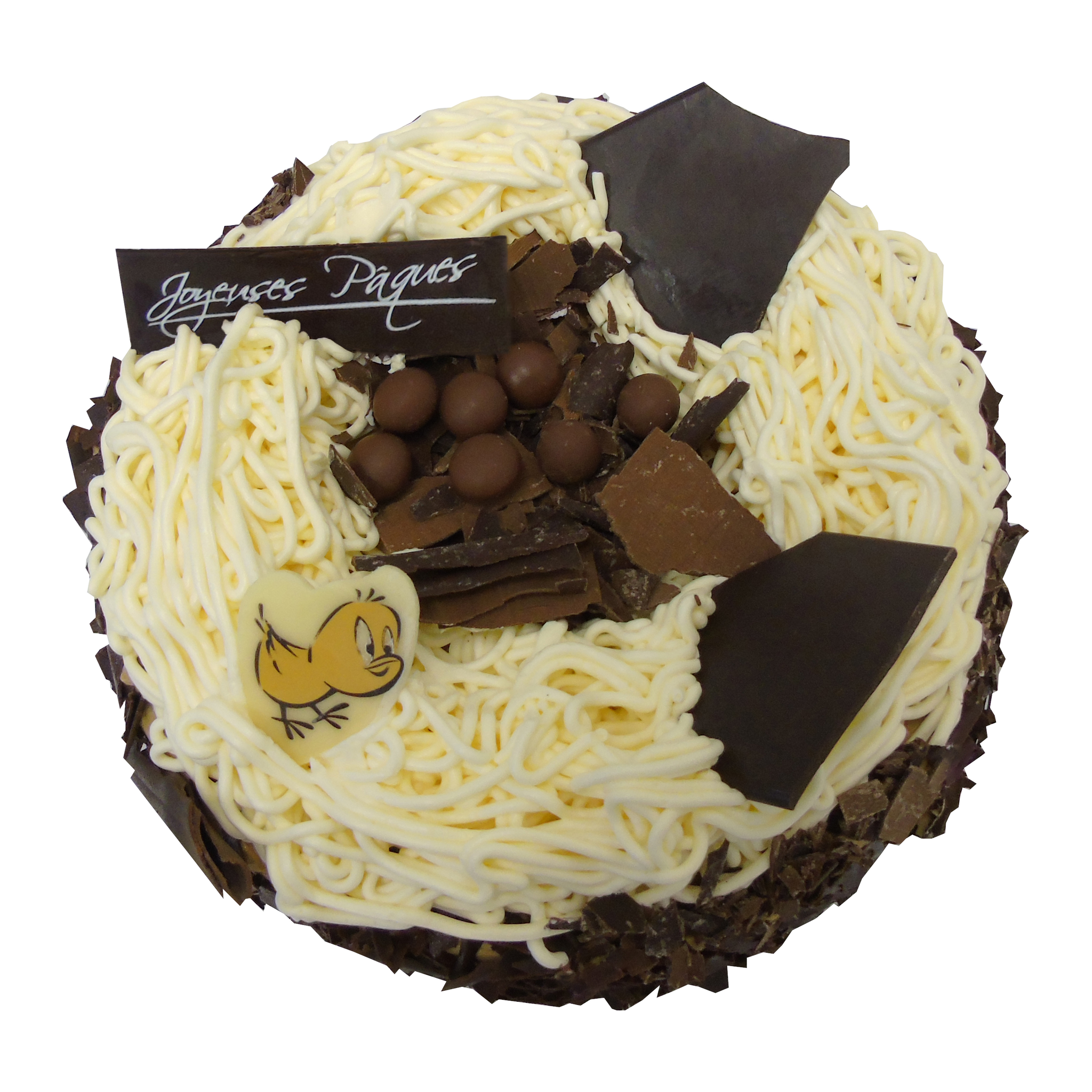 MON PÂTISSIER Nid de pâques Vanille 18cm boite 620g