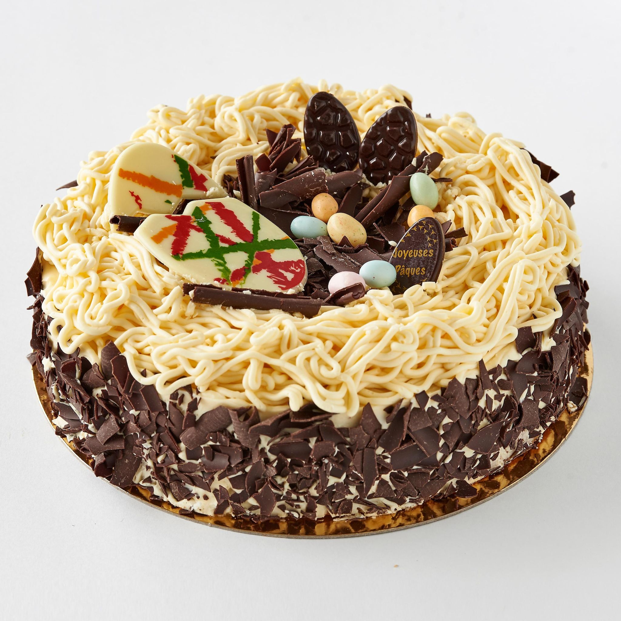 MON PÂTISSIER Nid de Pâques vanille 22cm 8 parts 649g