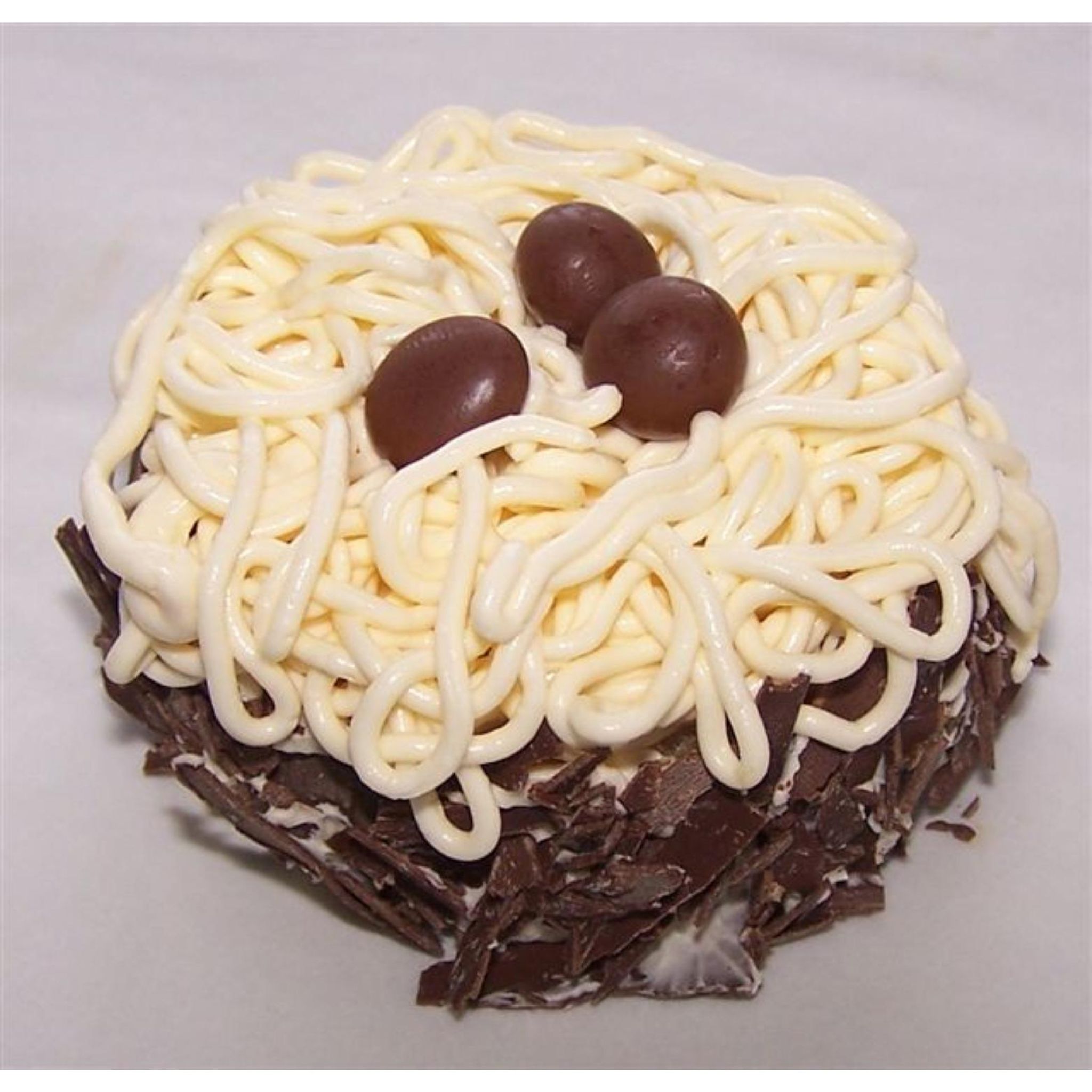 MON PÂTISSIER Nids de Pâques individuel crème au beurre parfum vanille 2 pièces 200g