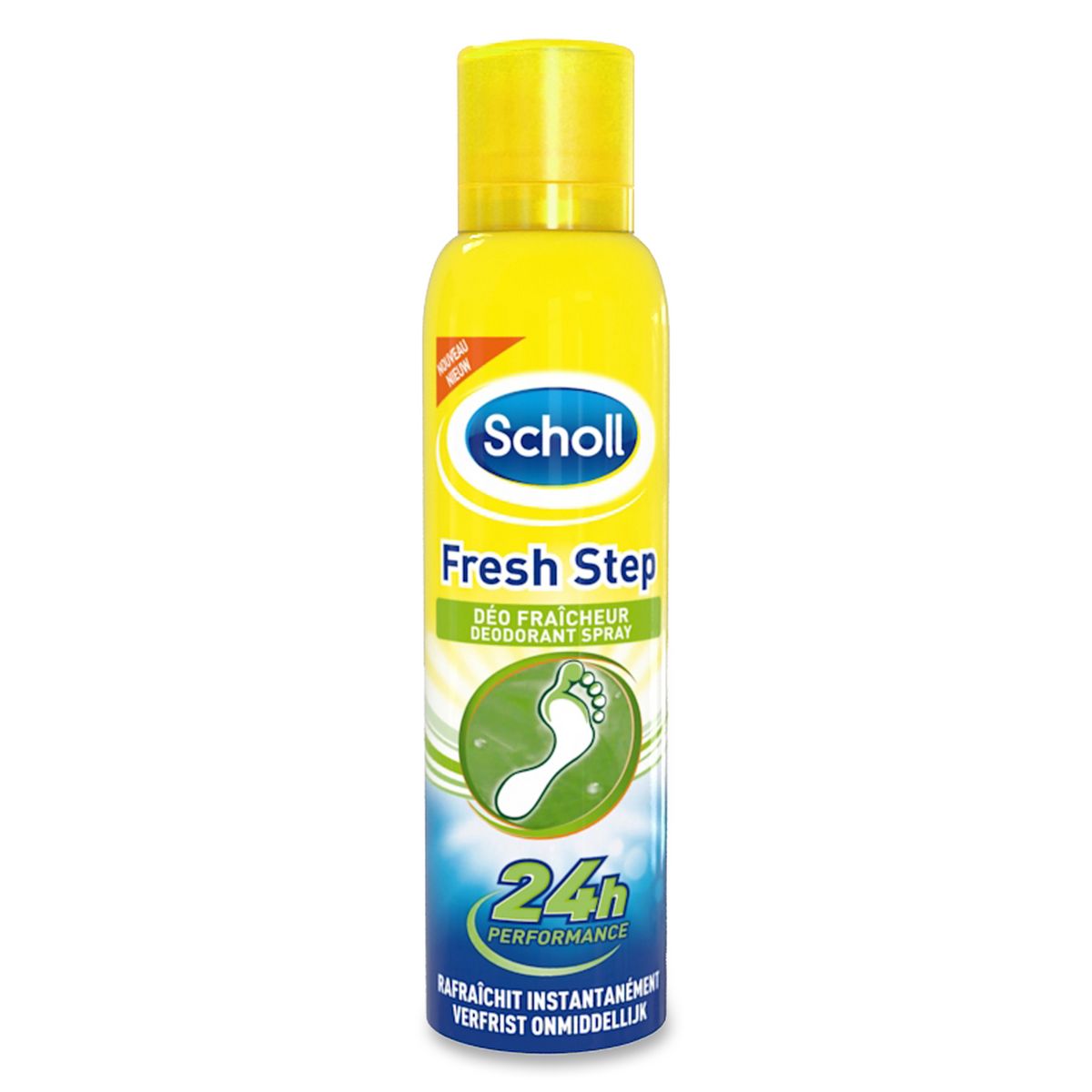 SCHOLL Déodorant spray fraîcheur 24h pour pieds 150ml