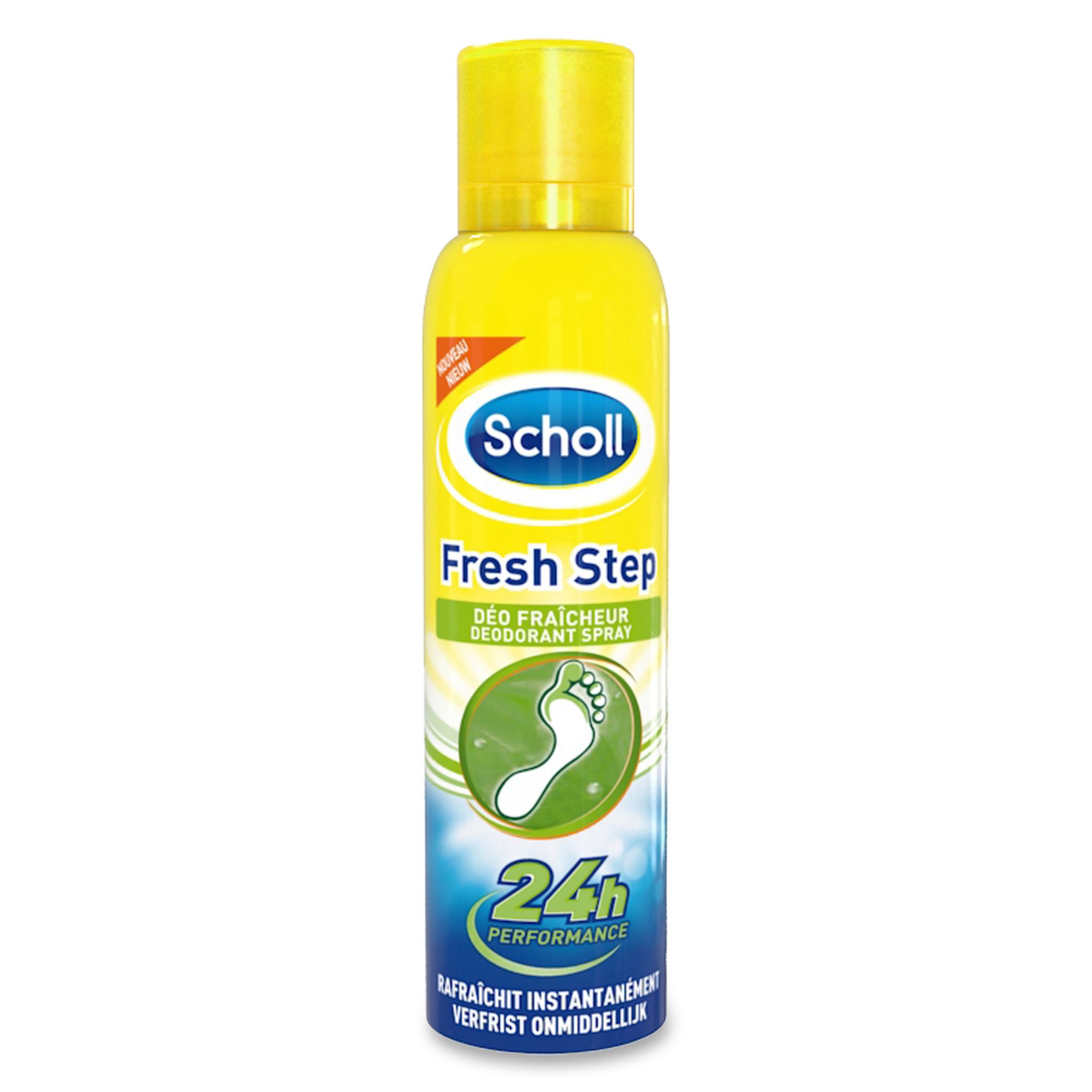 Voir la diapositive 2 : SCHOLL Déodorant spray fraîcheur 24h pour pieds 150ml