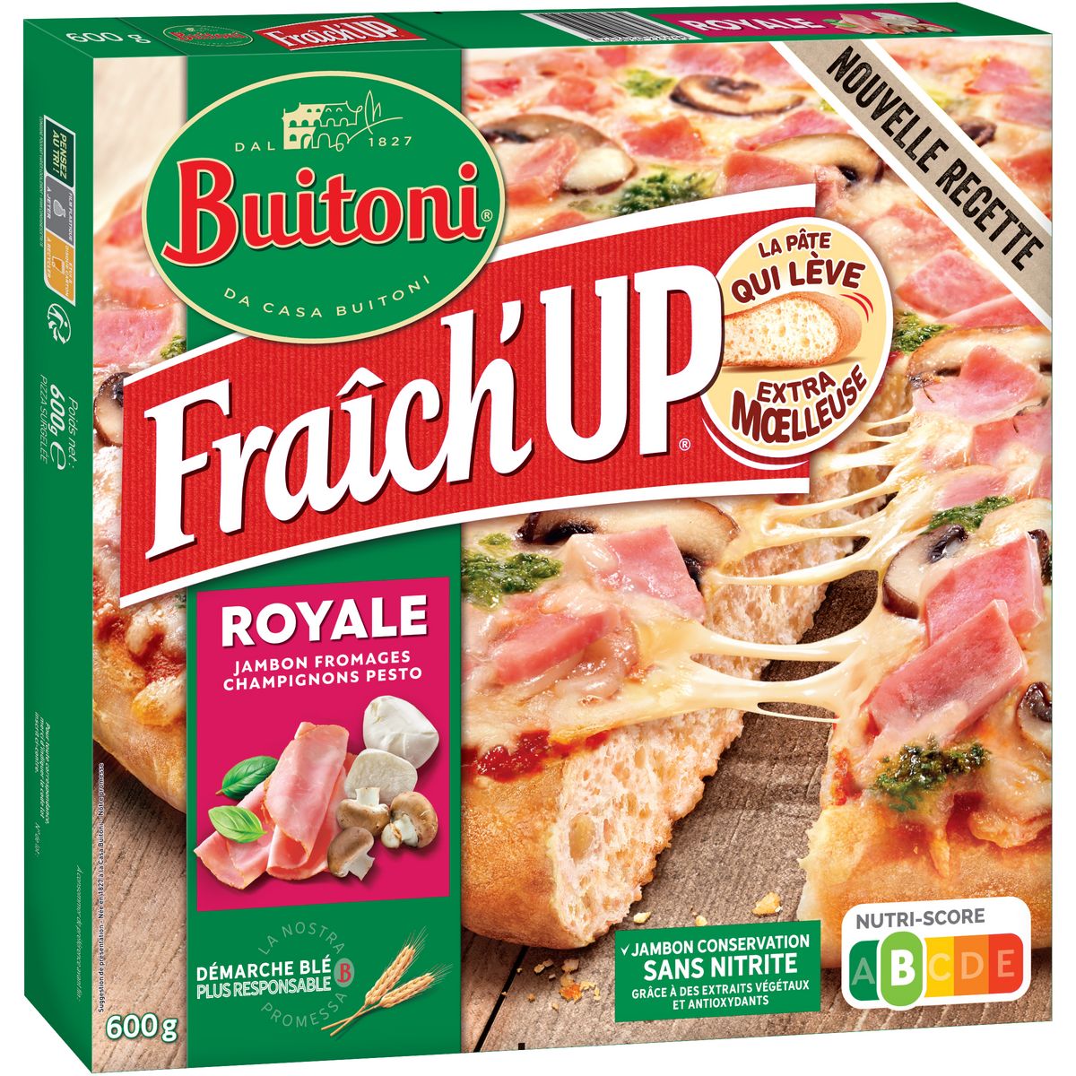 BUITONI Fraîch'up - Pizza royale 600g