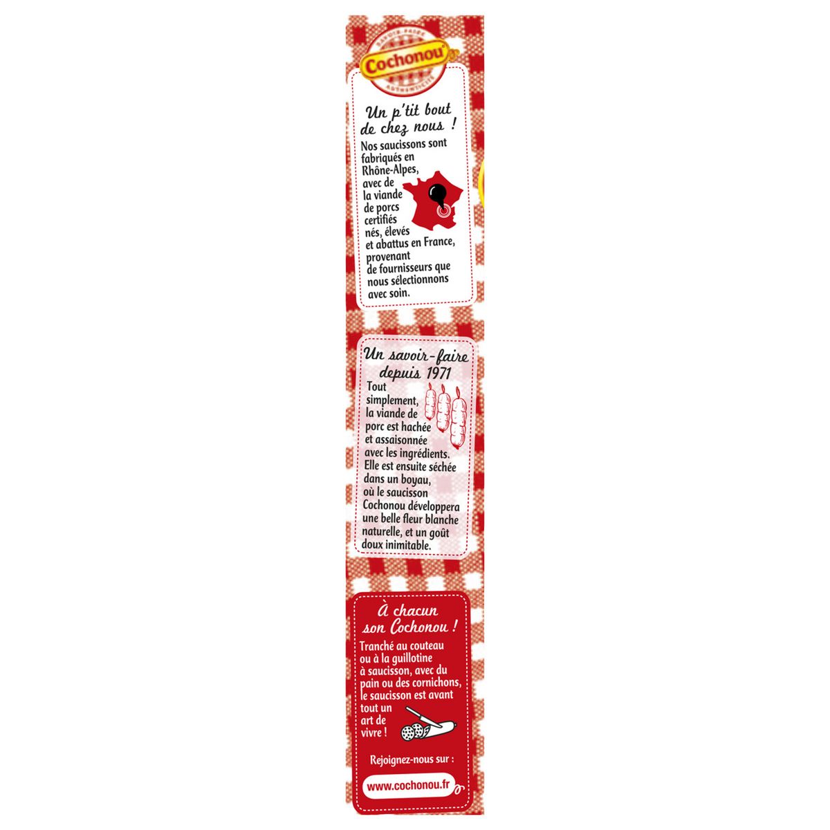 COCHONOU Saucisson sec le généreux 365g