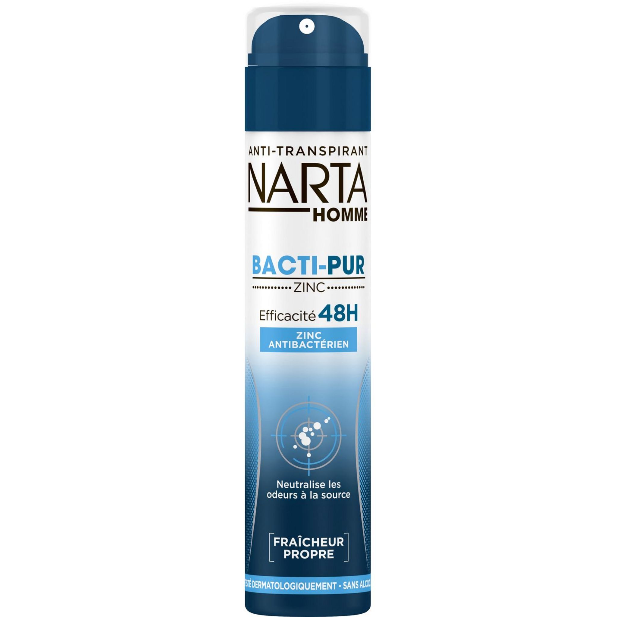 NARTA Déodorant spray 48h homme fraîcheur propre 200ml pas cher - Auchan.fr