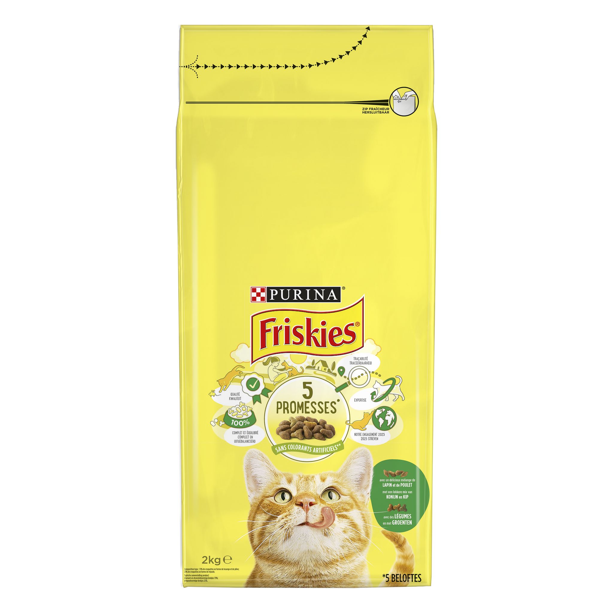 Voir la diapositive 15 : FRISKIES Croquettes au lapin poulet et légumes pour chat 2kg