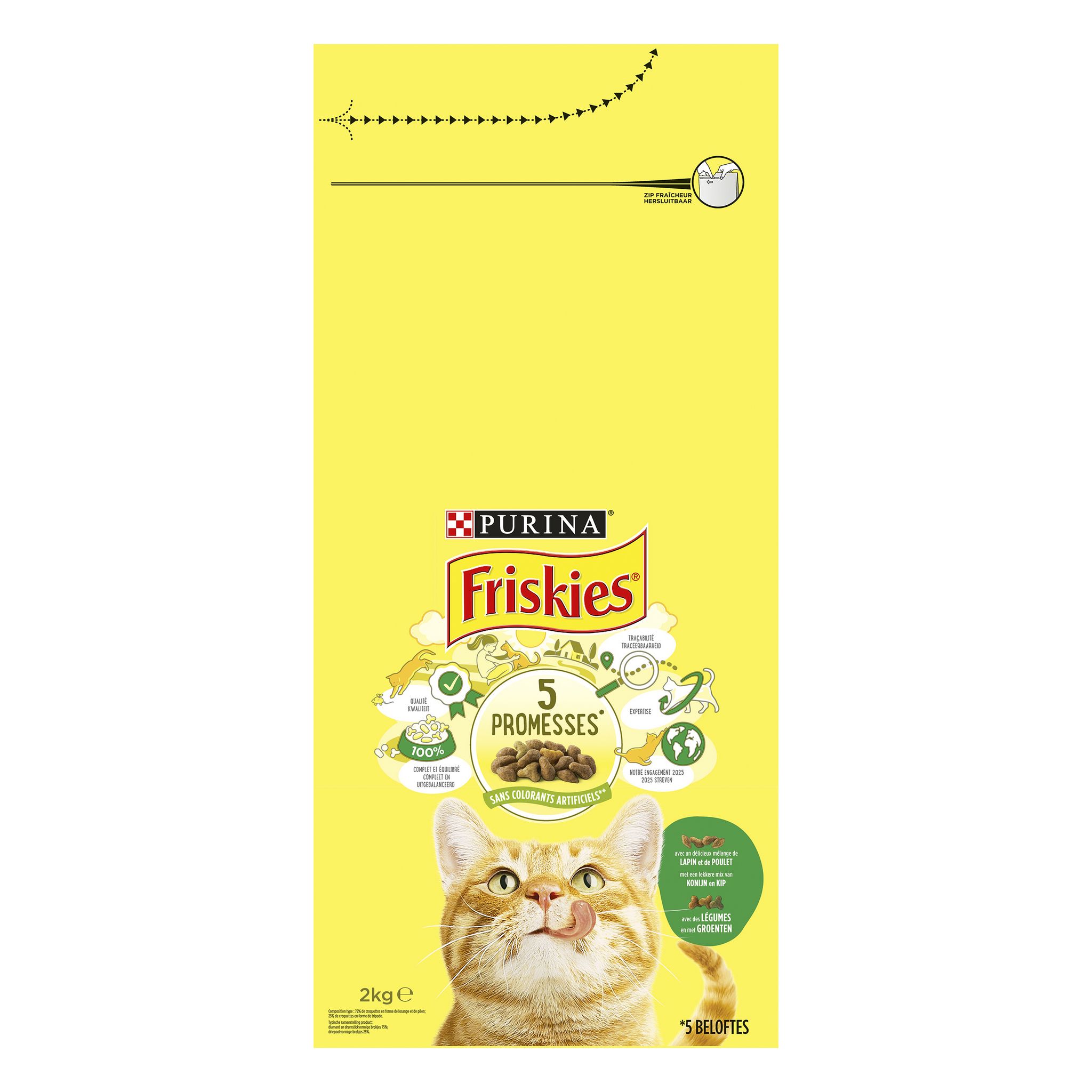 Voir la diapositive 20 : FRISKIES Croquettes au lapin poulet et légumes pour chat 2kg