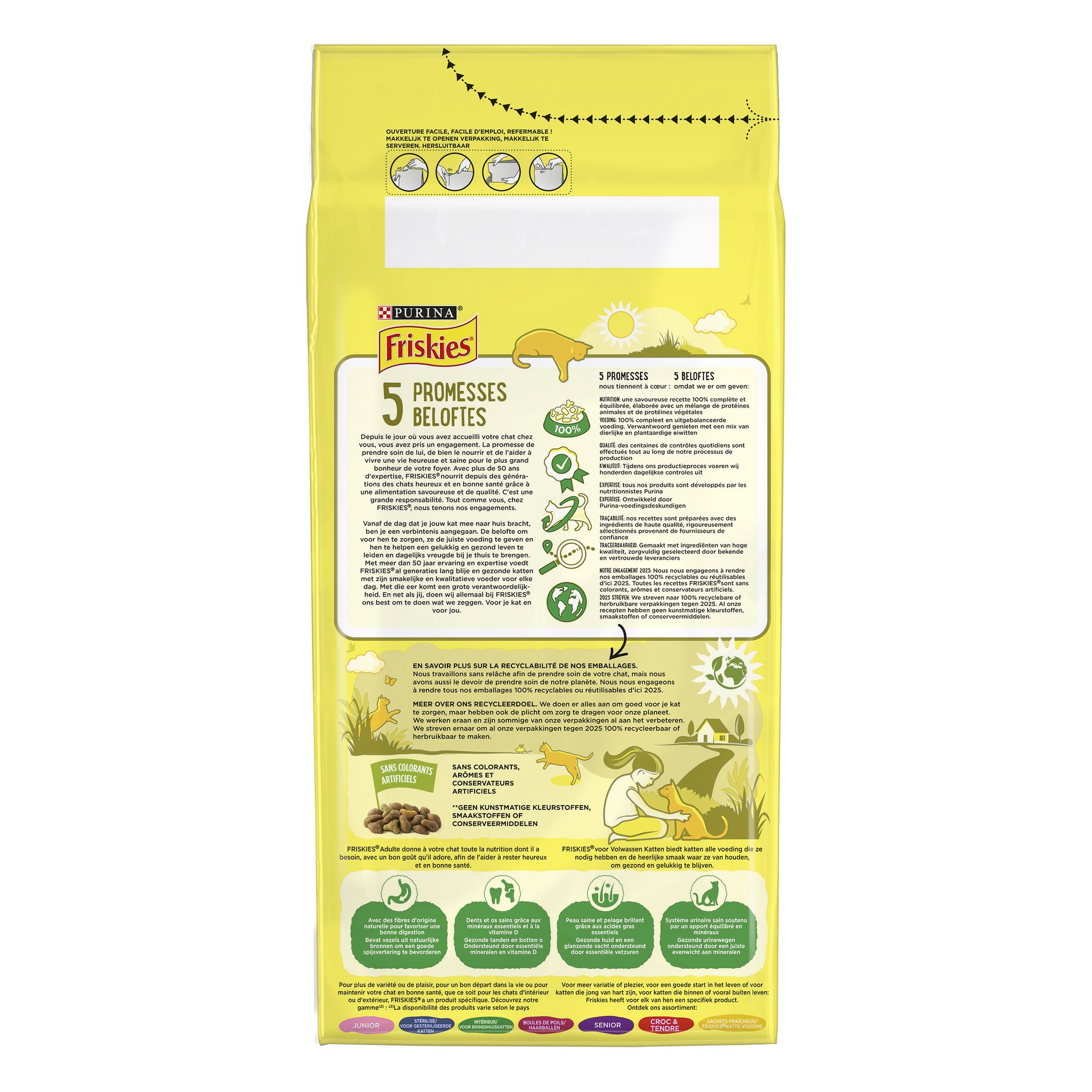 Voir la diapositive 4 : FRISKIES Croquettes au lapin poulet et légumes pour chat 2kg