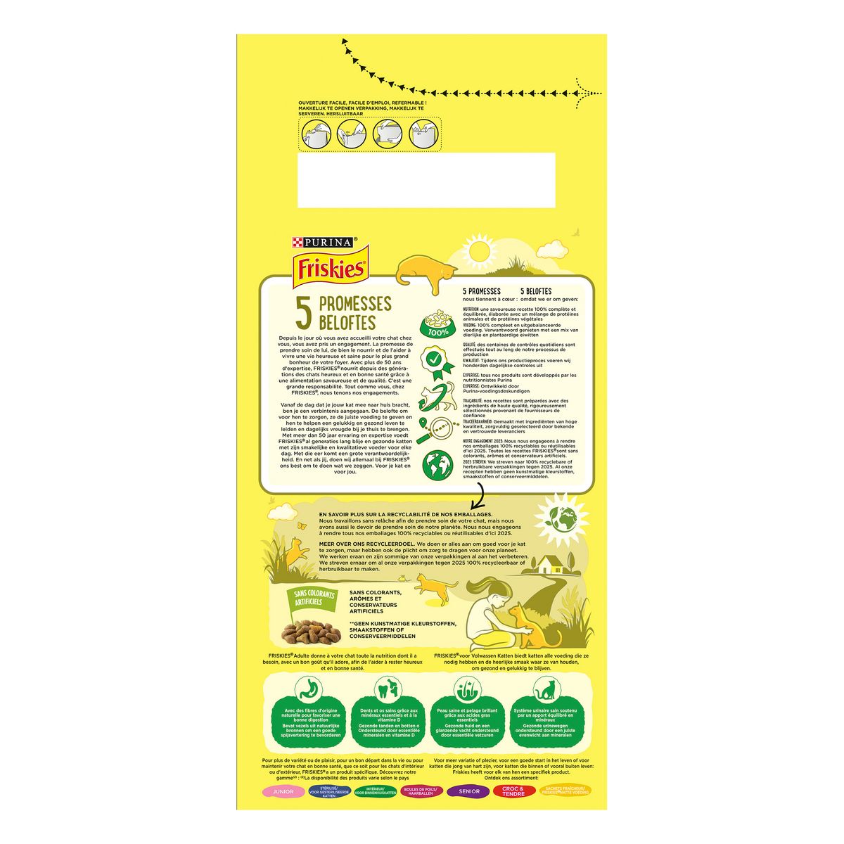 FRISKIES Croquettes au lapin poulet et légumes pour chat 2kg