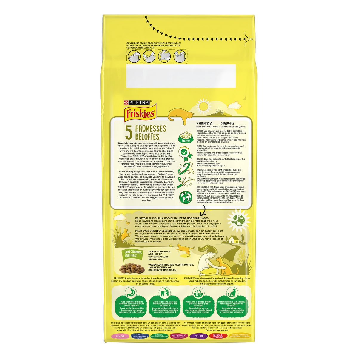 FRISKIES Croquettes au lapin poulet et légumes pour chat 2kg