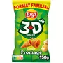 LAY'S Biscuits soufflés 3D's bugles goût fromage format familial 150g