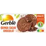 GERBLE Biscuits quinoa cacao chocolat sans huile de palme sachets fraîcheur 3x4 biscuits 132g