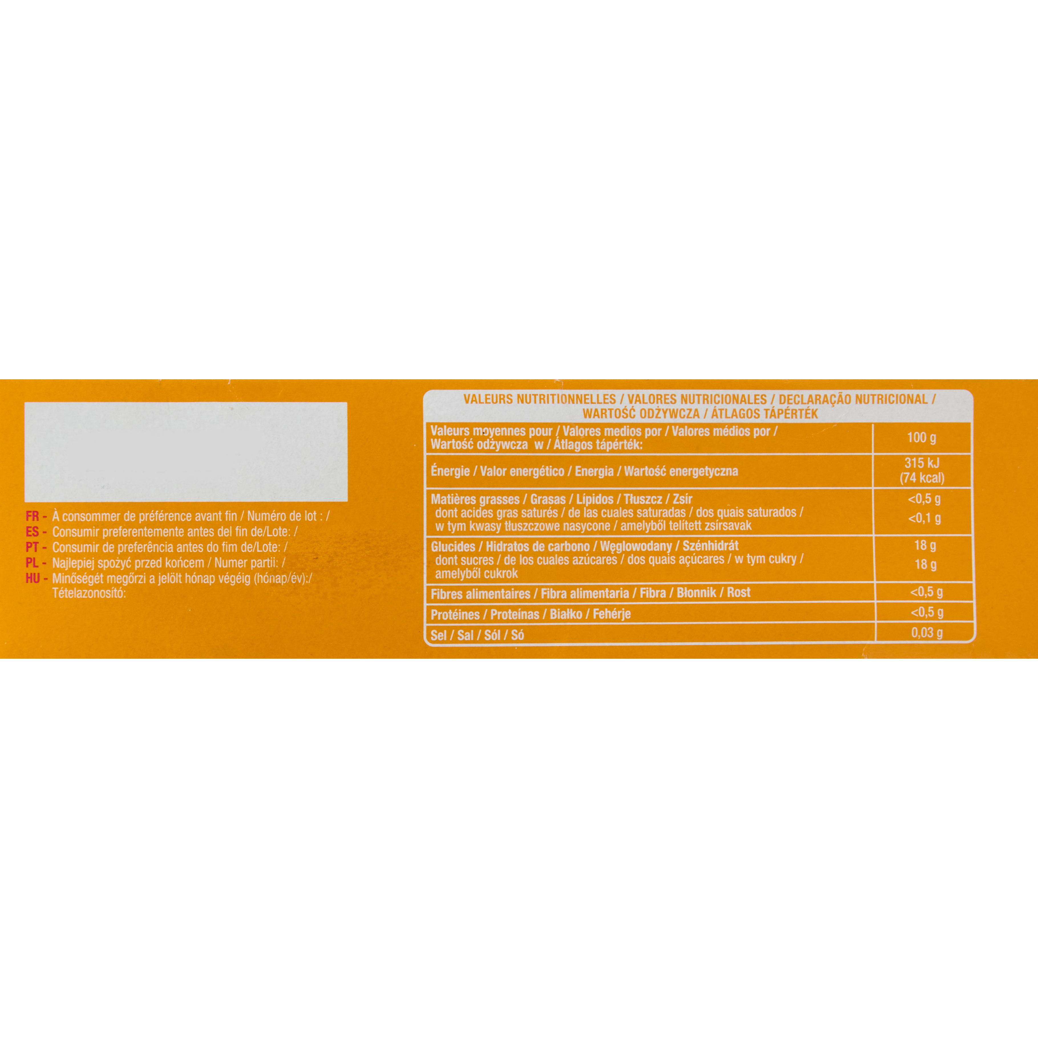Voir la diapositive 4 : AUCHAN Bâtonnets glacés aux fruits 8 pièces 320g
