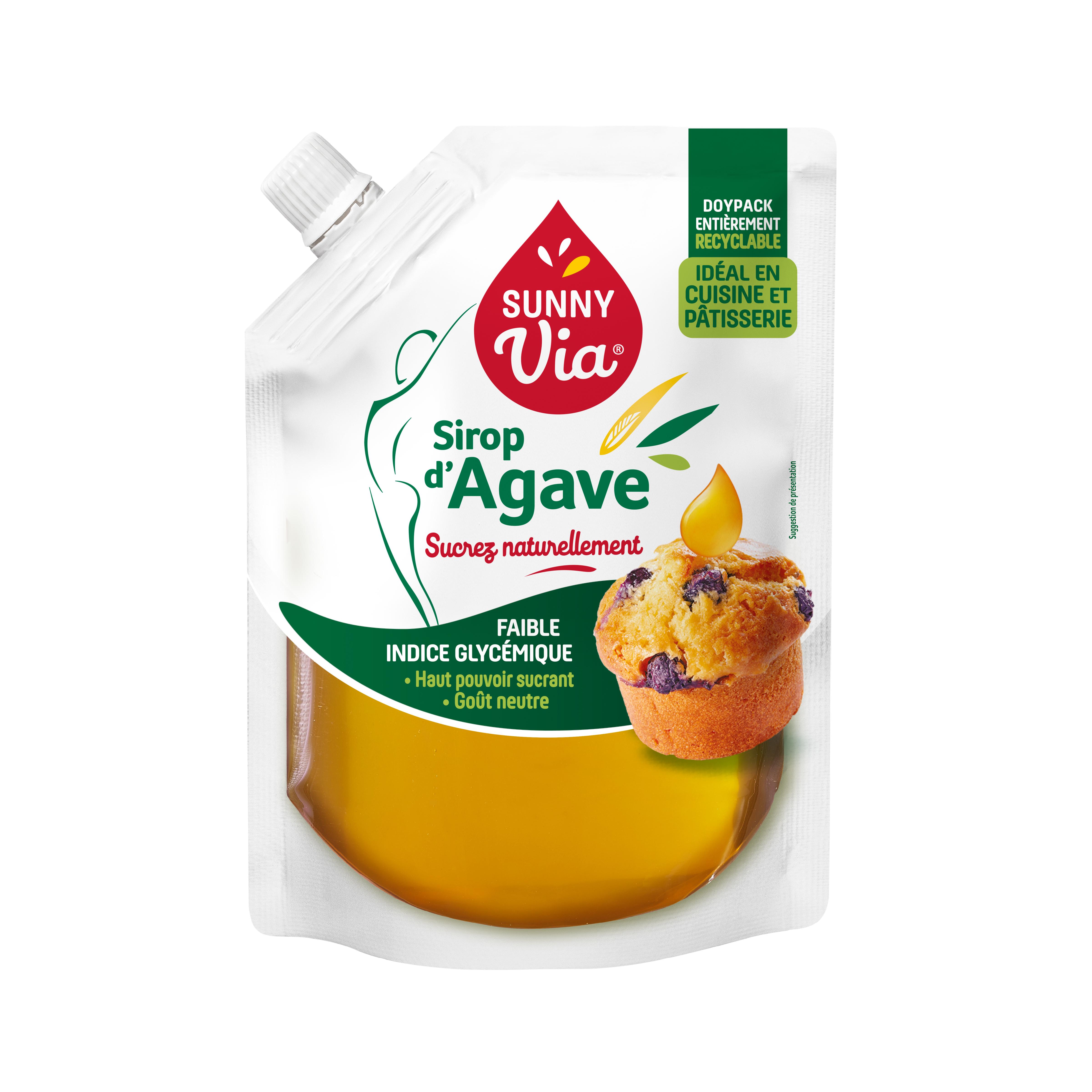 SUNNY VIA Sirop d'agave 450g