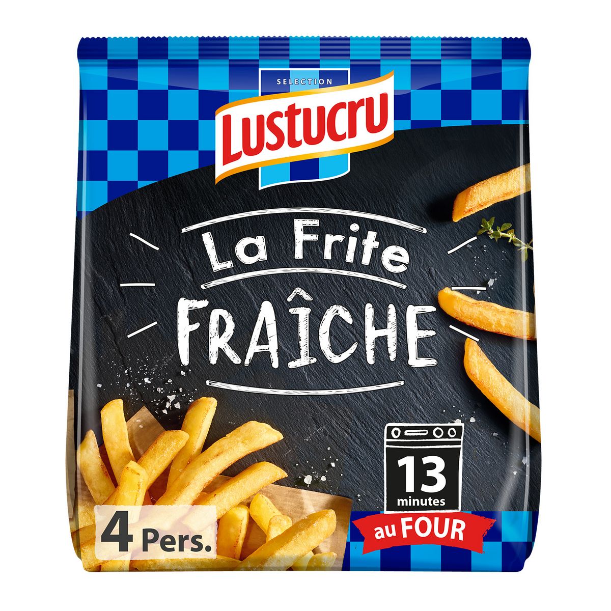 LUSTUCRU Frites fraîches 4 parts 750g