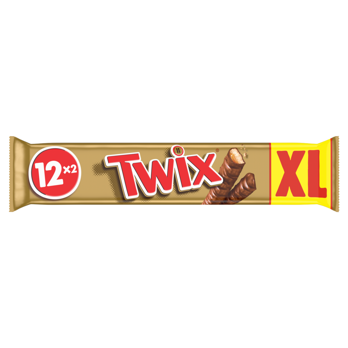 TWIX Barres chocolatées au biscuit recouvert de caramel 12x2 barres 600g