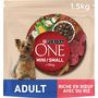 Voir la diapositive 3 : PURINA One croquettes au bœuf et riz pour chien mini adulte 1,5kg