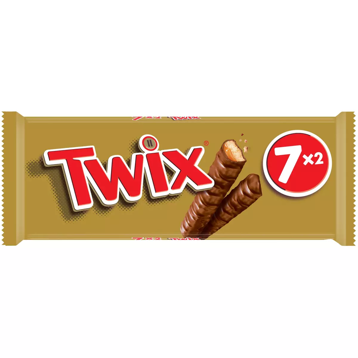 TWIX Barres chocolatées au biscuit recouvert de caramel 7 barres 350g