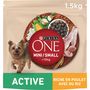 Voir la diapositive 2 : PURINA ONE Croquettes au poulet riz pour petit chien 1,5kg