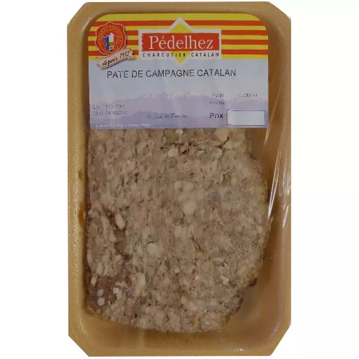 PEDELHEZ Pâté de campagne catalan 200g