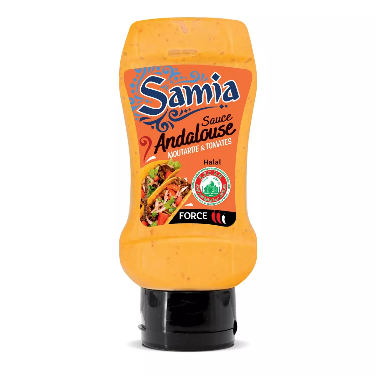 SAMIA Sauce Andalouse halal moutarde et tomates 350g