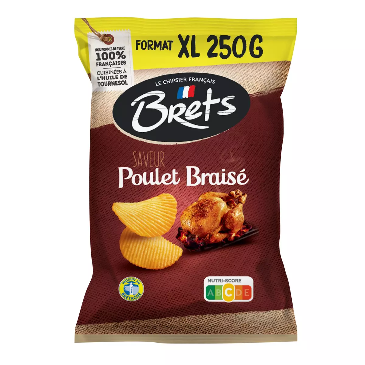 BRETS Chips saveur poulet braisé 250g
