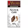 VILLARS Tablette de chocolat noir suisse dégustation pépites de café 1 pièce 100g