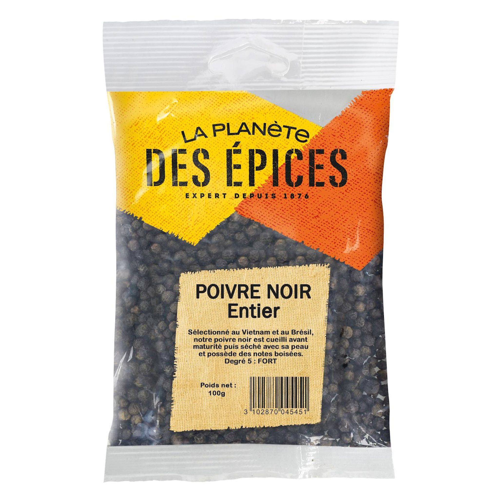 LA PLANETE DES EPICES Poivre noir entier 100g
