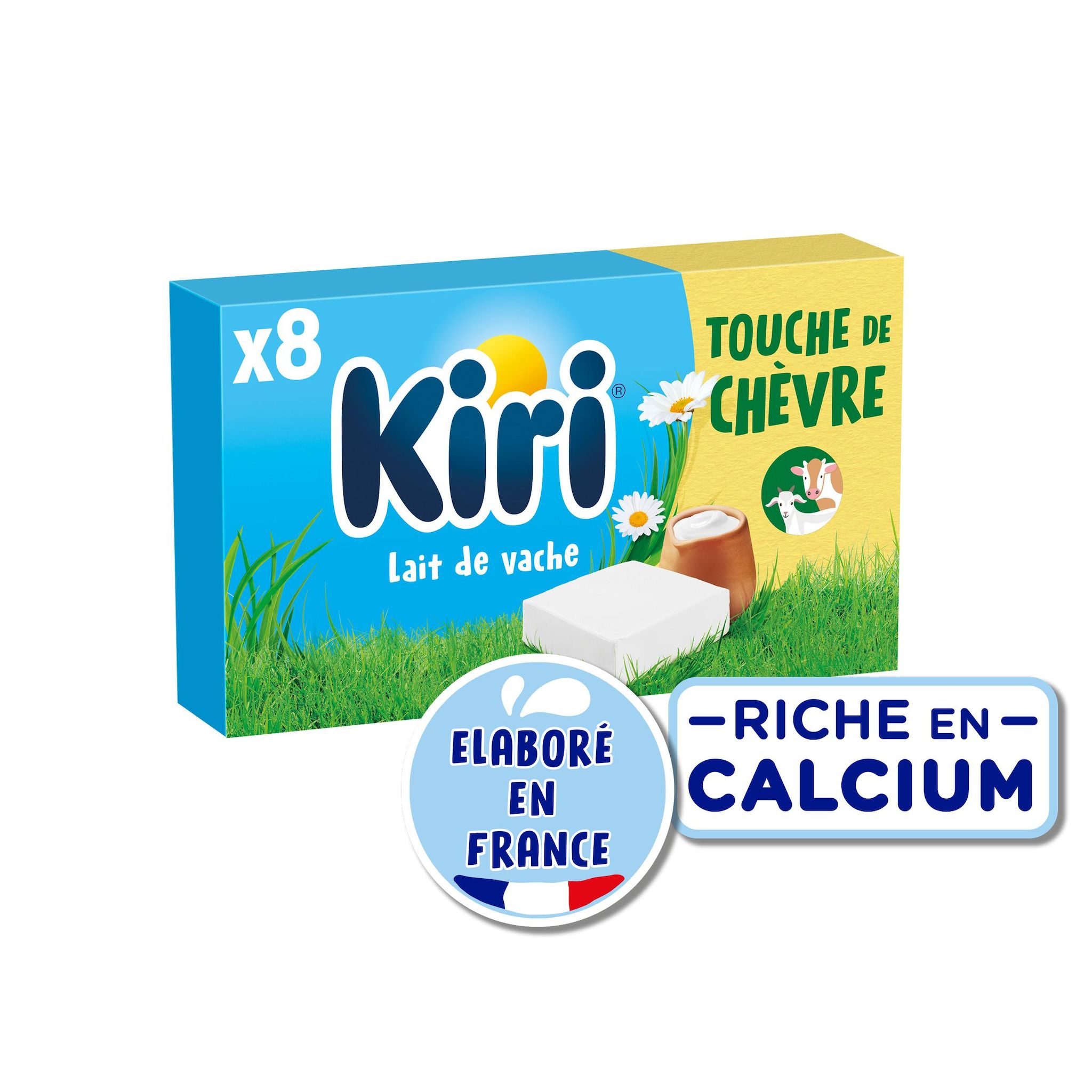 Voir la diapositive 2 : KIRI Fromage de chèvre fondu en portion 5 parts 140g