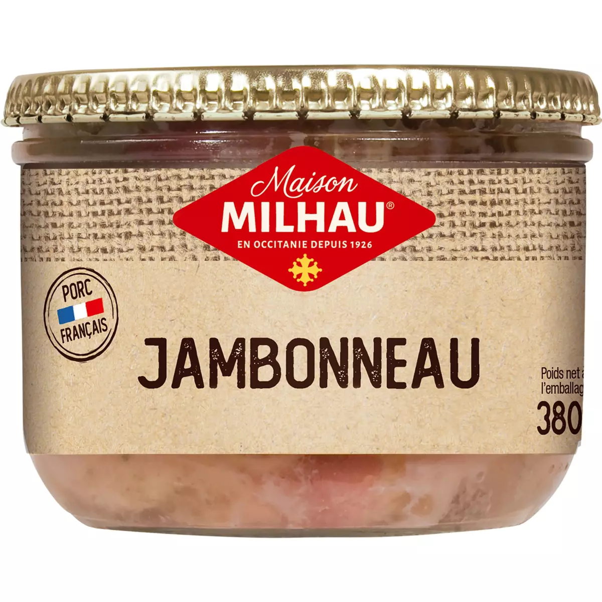 MAISON MILHAU Jambonneau pur porc 380g