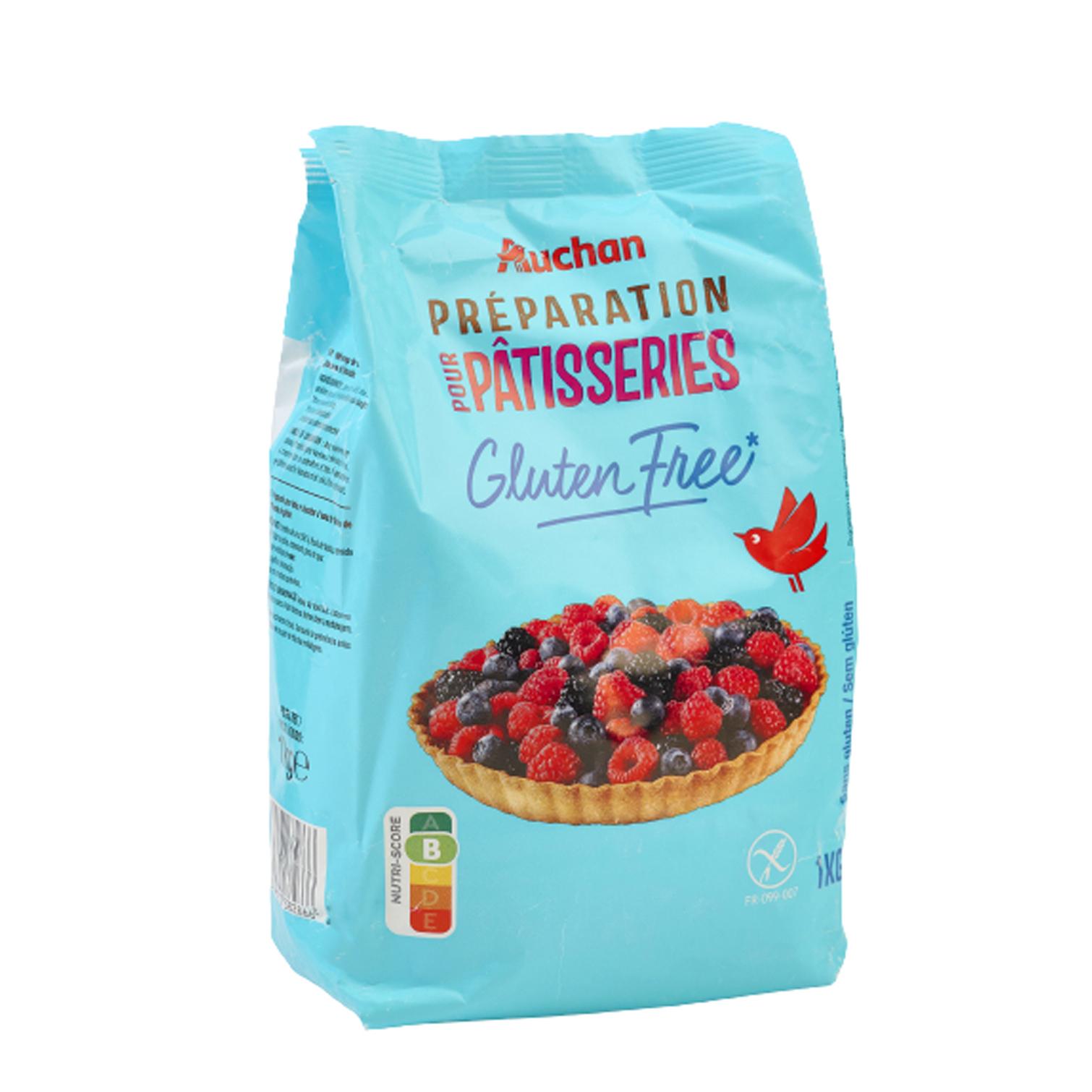 Voir la diapositive 2 : AUCHAN Préparation pour pâtisseries sans gluten 2x500g 1kg