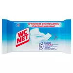 WC NET Lingettes désinfectantes WC résistantes sans javel 30 lingettes