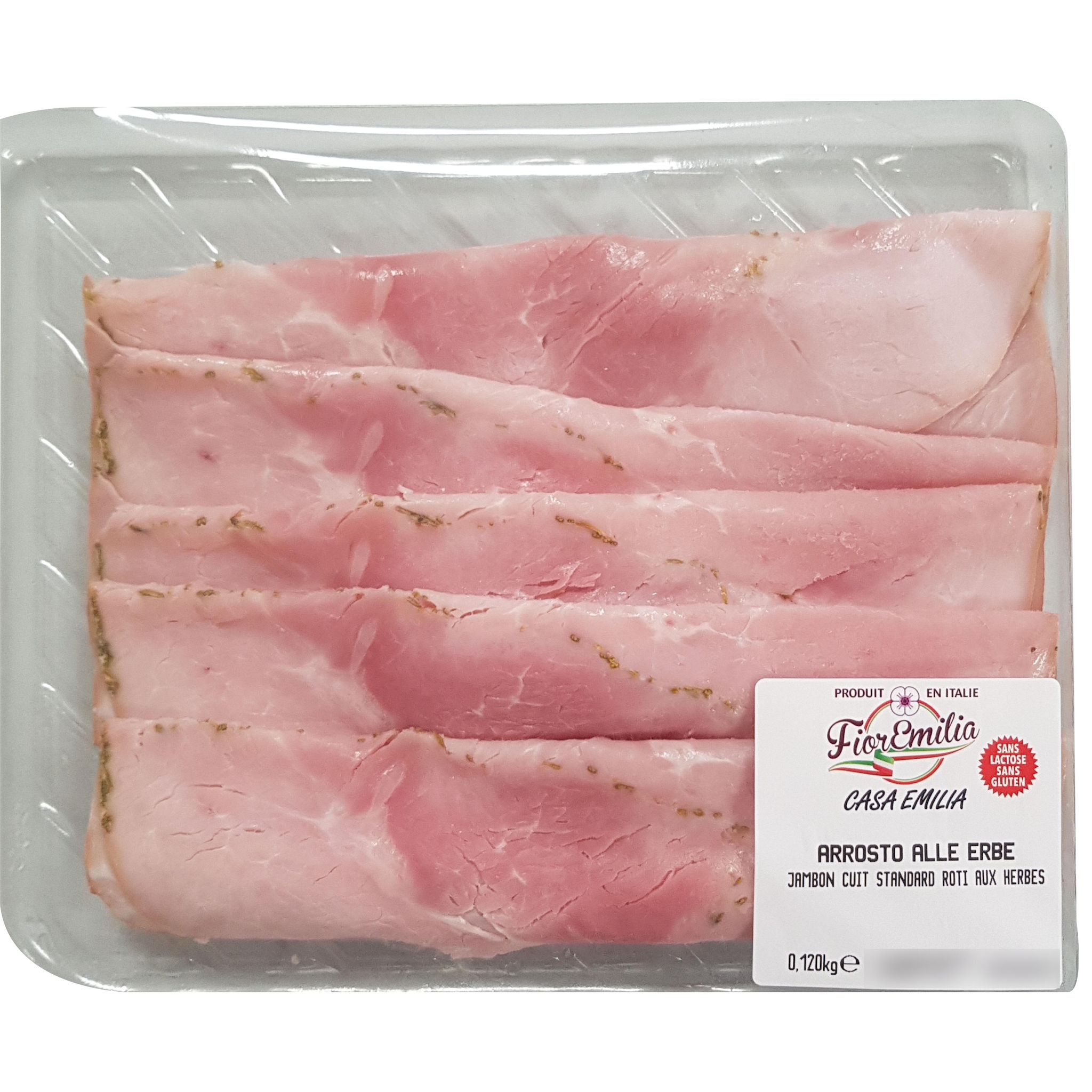 CASA EMILIA Jambon cuit rôti aux herbes 120g