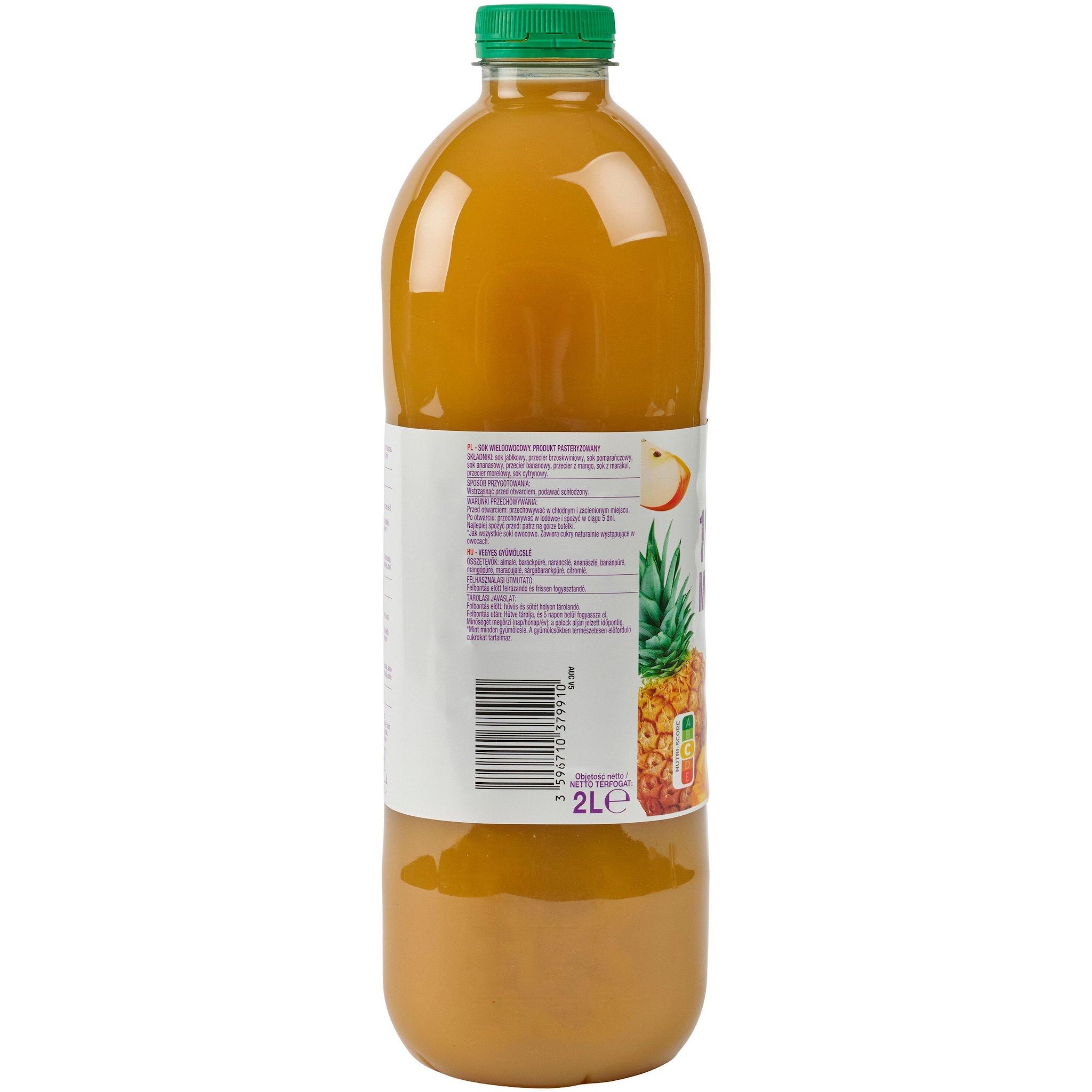 Voir la diapositive 2 : AUCHAN Pur jus multifruits 2l