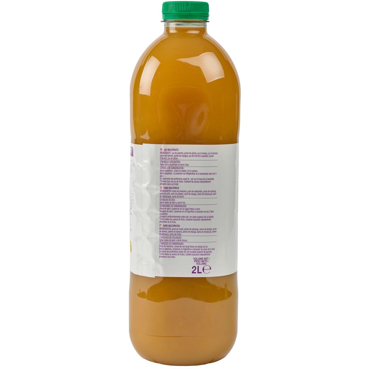 AUCHAN Pur jus multifruits 2l