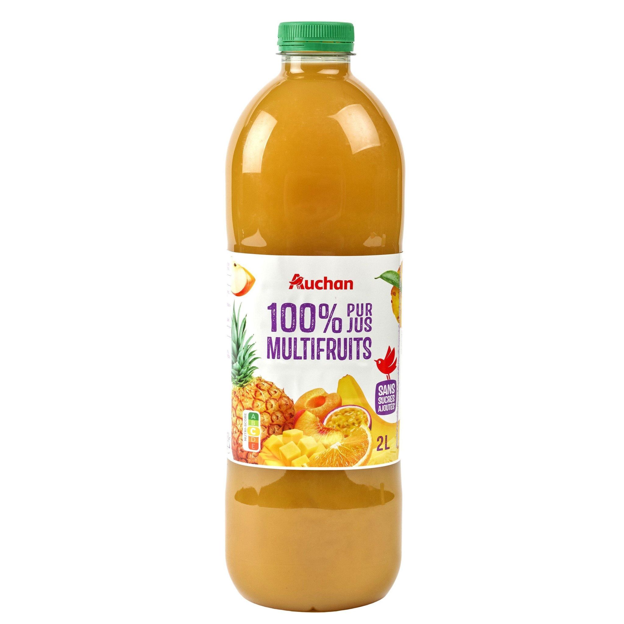 Voir la diapositive 5 : AUCHAN Pur jus multifruits 2l