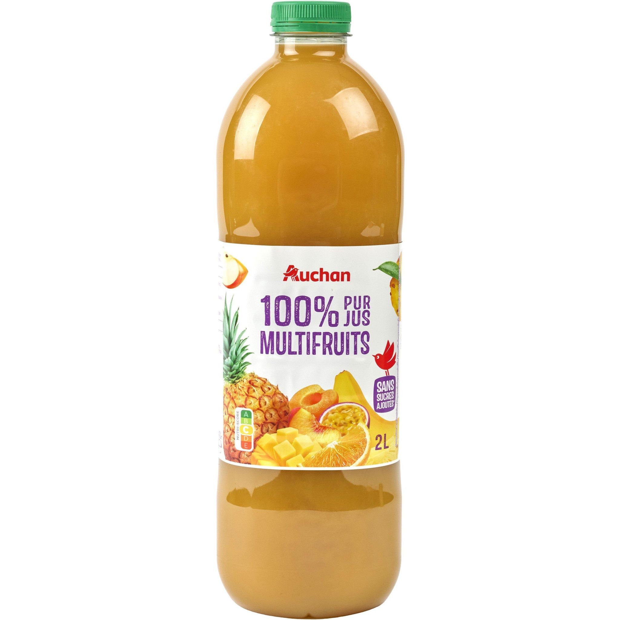 Voir la diapositive 6 : AUCHAN Pur jus multifruits 2l