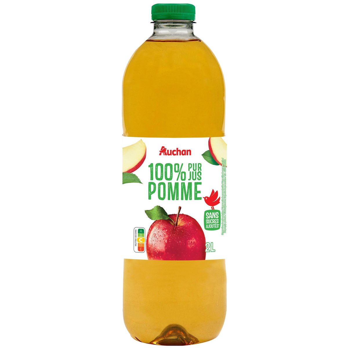 AUCHAN Pur jus de pomme 2l