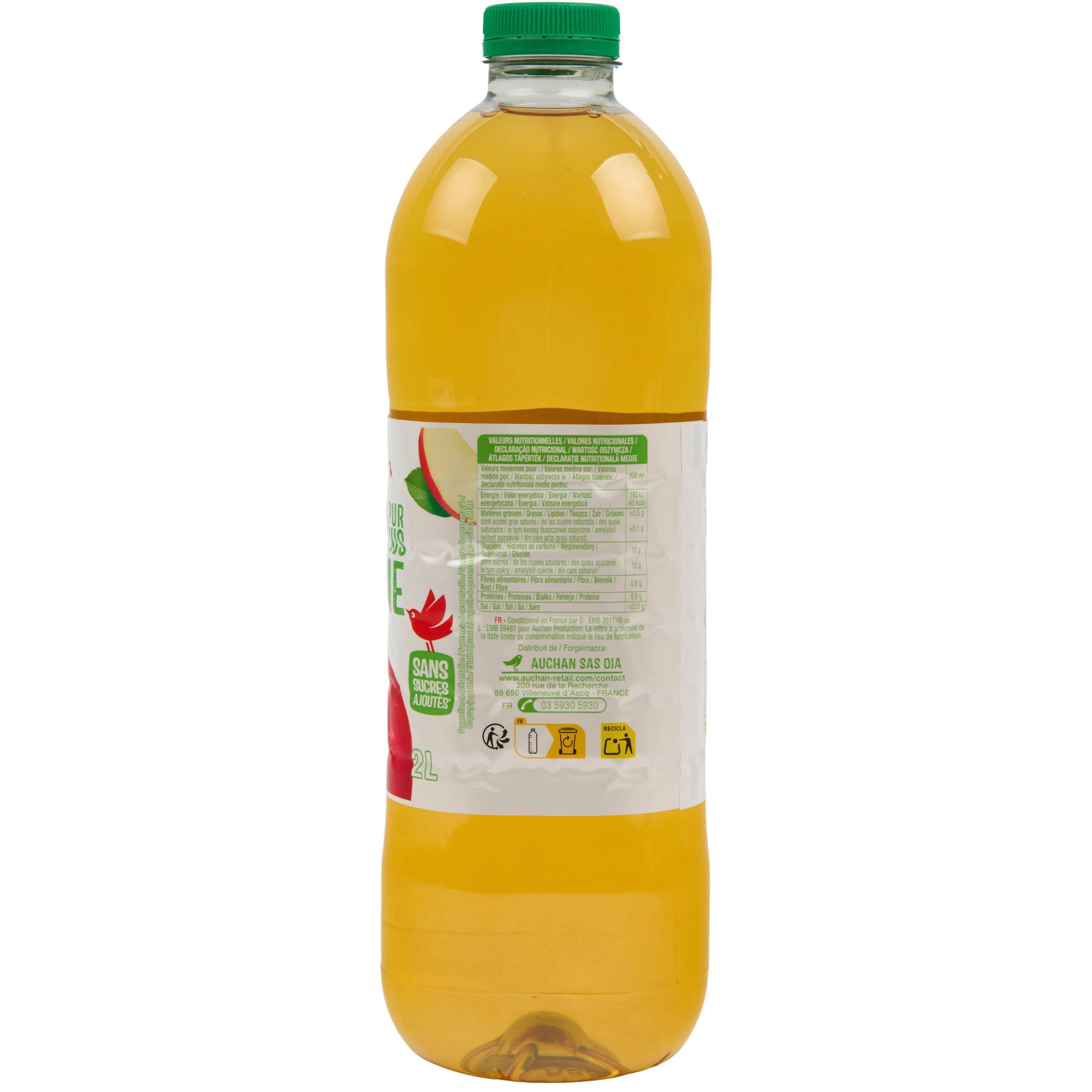 Voir la diapositive 8 : AUCHAN Pur jus de pomme 2l