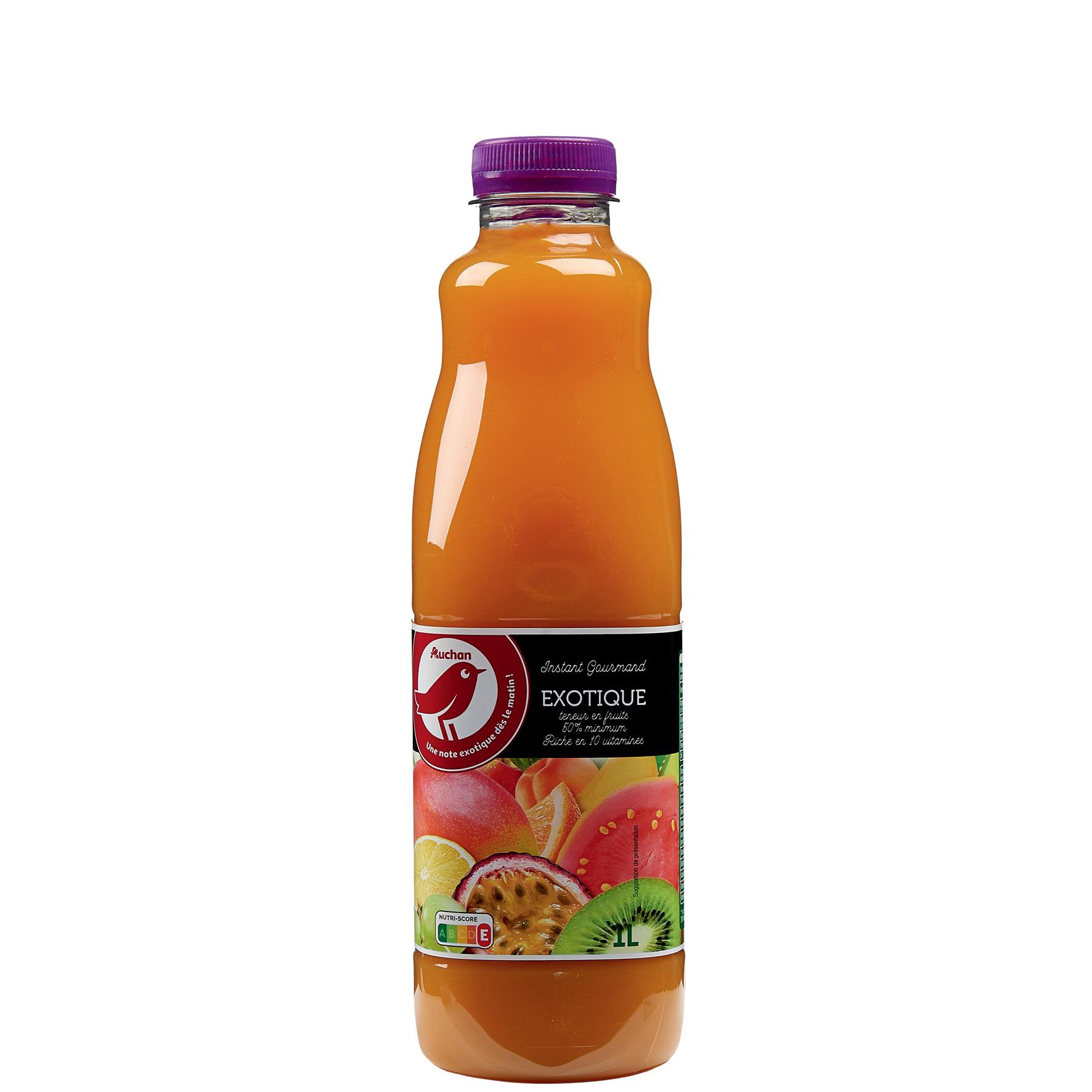 Voir la diapositive 2 : AUCHAN Nectar Instant Gourmand exotique 1l