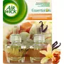 AIR WICK Essential Oils Recharges électriques fleurs de vanille et délice de caramel 2x250ml