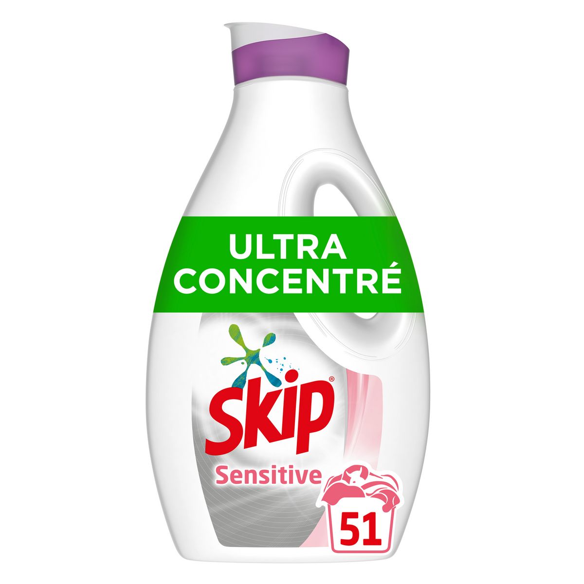 SKIP Lessive liquide ultra concentré sensitive 51 lavages 1,4l