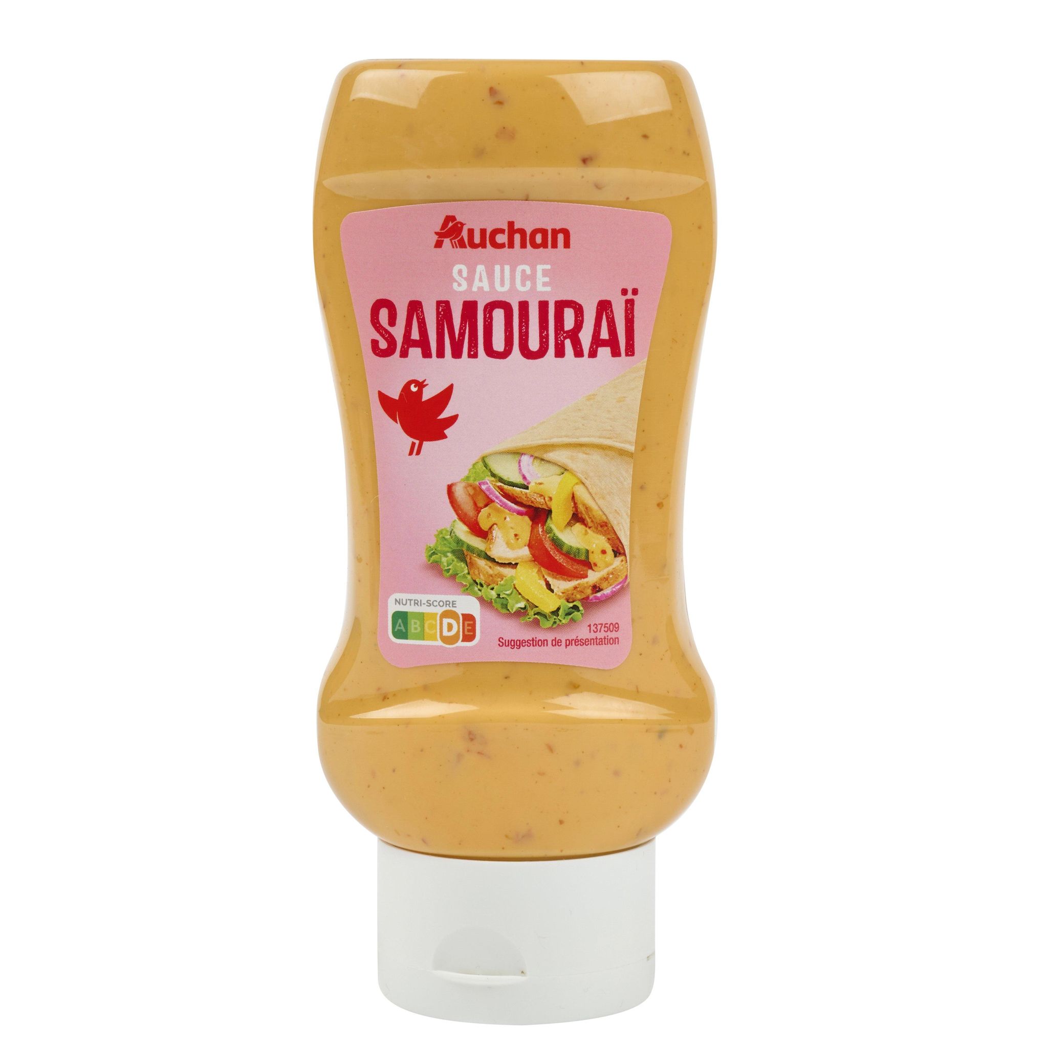 Voir la diapositive 2 : AUCHAN Sauce samouraï flacon souple 340g