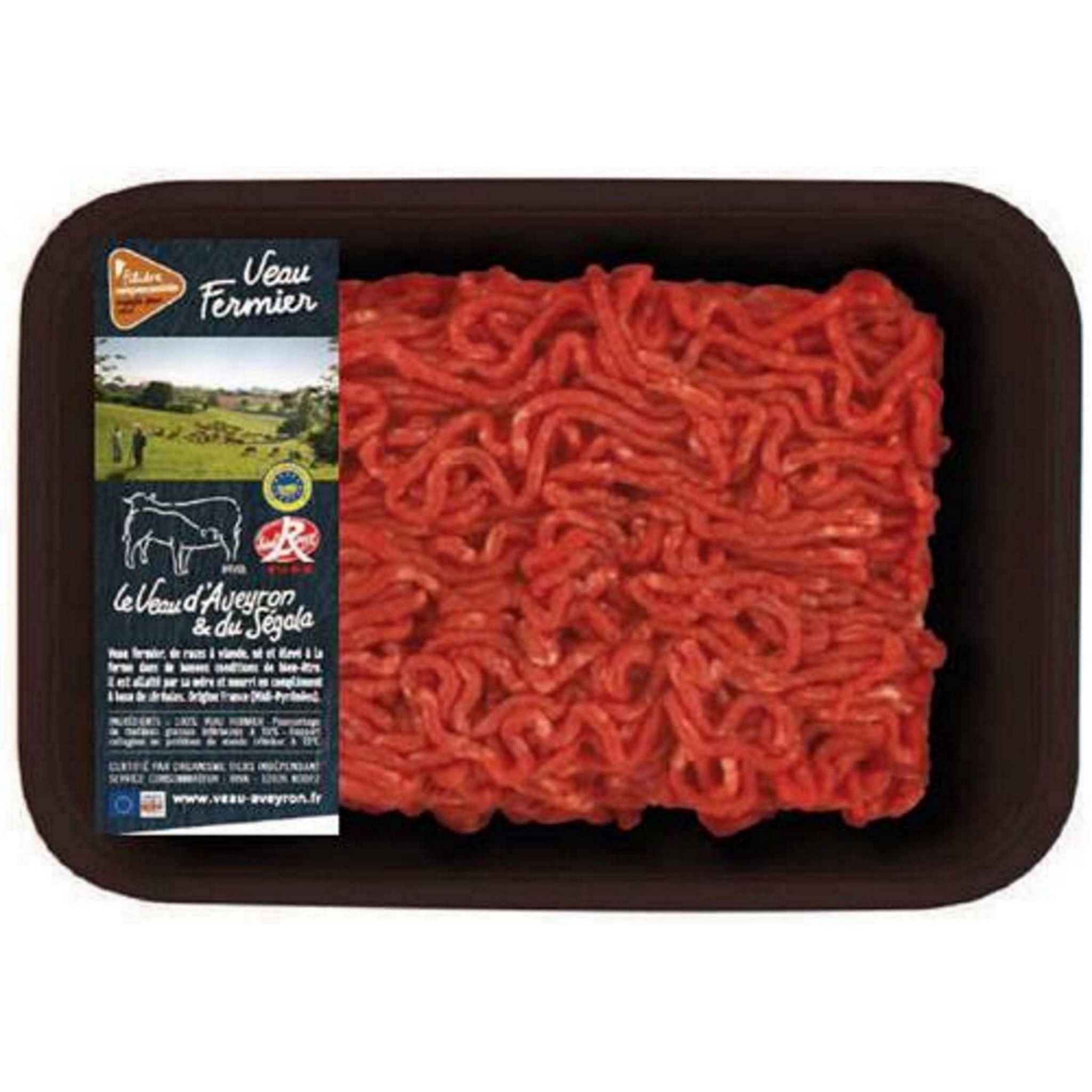 Voir la diapositive 2 : CULTIVONS LE BON Viande hachée de veau origine France Label Rouge 15% mg IGP 350g