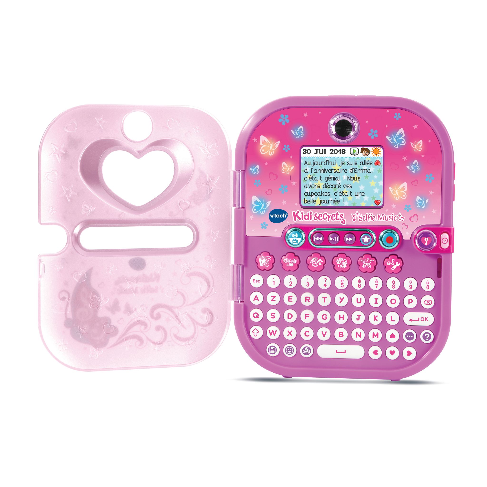 Voir la diapositive 5 : VTECH Agenda électronique Kidisecrets Selfie Music Rose