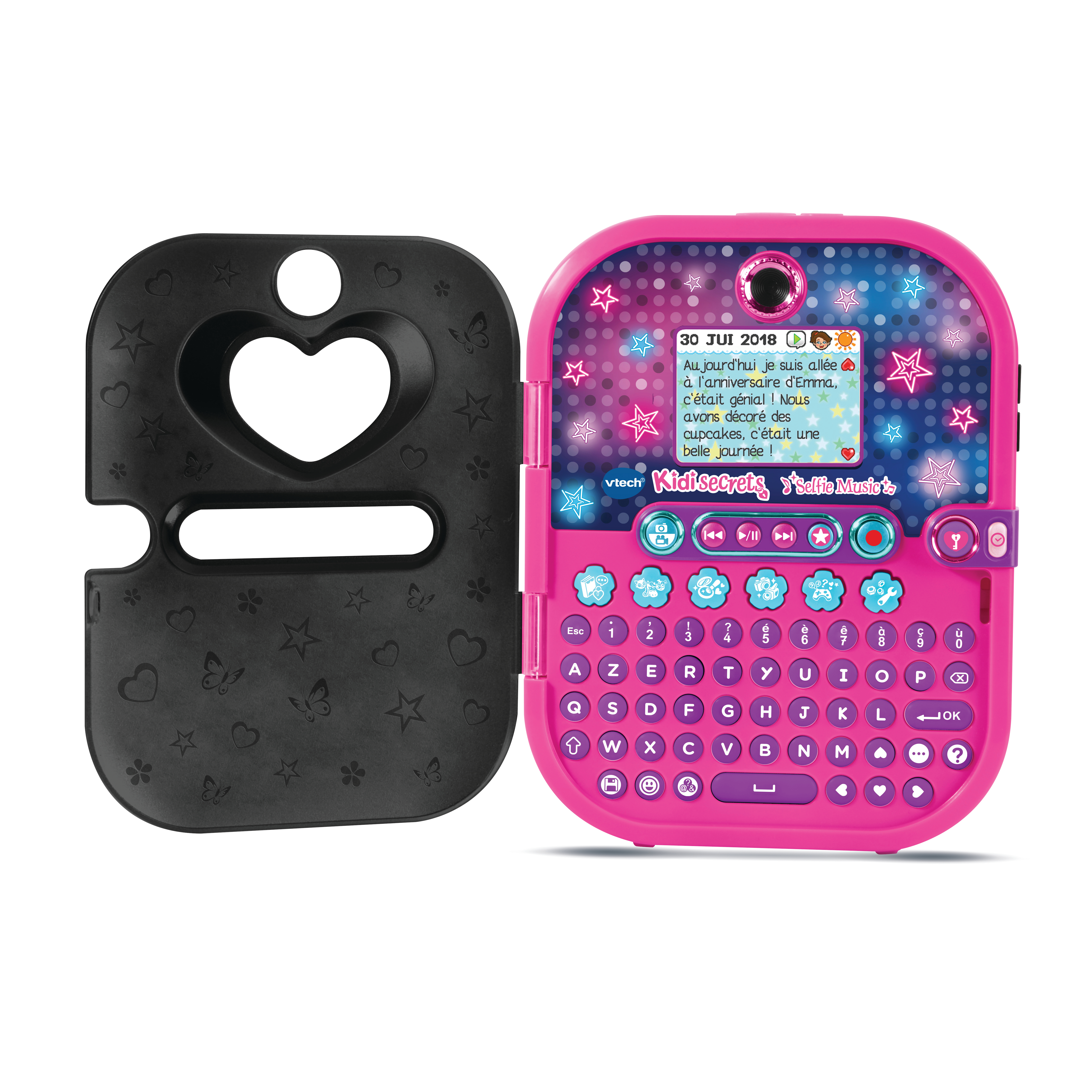 Voir la diapositive 5 : VTECH Agenda électronique Kidisecrets Selfie Music Noir