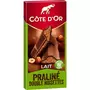 COTE D'OR Tablette de chocolat au lait fourré praliné double noisettes 1 pièce 200g